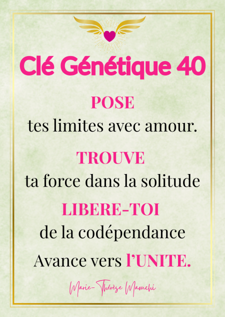 Clé Génétique 40 Clé Génétique 40