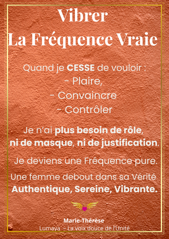 Vibrer sa fréquence vraie